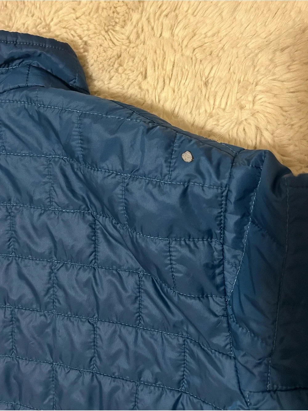 Patagonia Teal and Navy Quilted Jacket